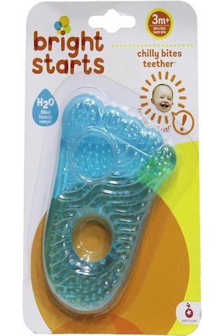Bright Starts Ayak Şeklinde Dişlik - Mavi Çok Renkli