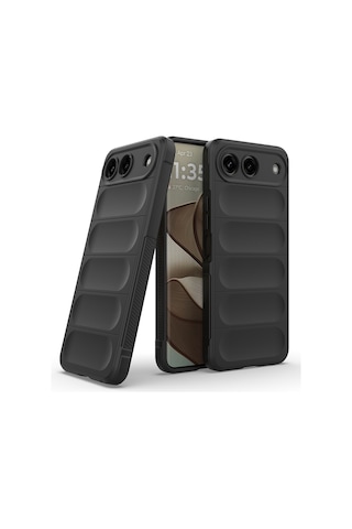 Maks Technology Tecno Spark 40 5g Kılıf Esnek Tpu Oyuklu Arka Yüzey Tasarımlı Mkst Etnik Silikon Kapak - Siyah