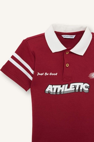 Defacto Oversıze Kısa Kollu Polo Tişört Erkek Bebek G7483a526smbr468 Bordo-br468
