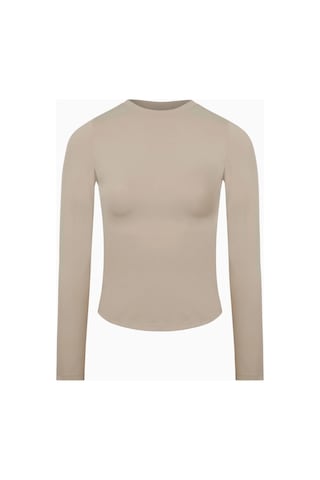 Because Of Alice Base Sculpting Long Sleeve Top Uzun Kollu Şekillendirici Kadın Üst Bej
