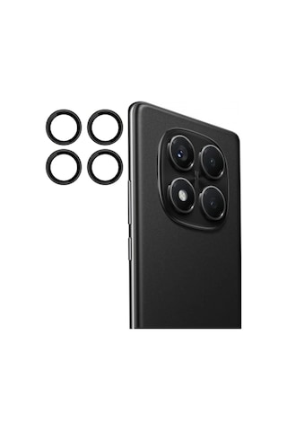 Mey İthalat Redmi Note 14 Pro 4g Pvd Metal Kamera Lens - Siyah