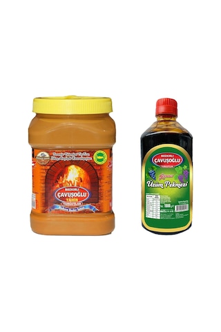Bozkırlı Çavuşoğlu Tahin Kepekli 930 G + Çavuşoğlu Üzüm Pekmezi 1 KG