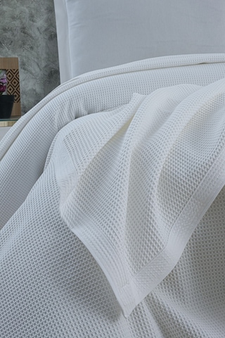 Mulberry Klimalı Pike %100 Pamuk Petekli Pike Dörtmevsim Pike Tek Kişilik 170 x 240 Beyaz