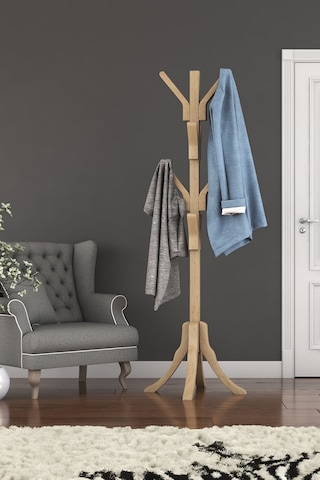 Homedora Axel Ahşap Ayaklı Gürgen Askılık Ahşap