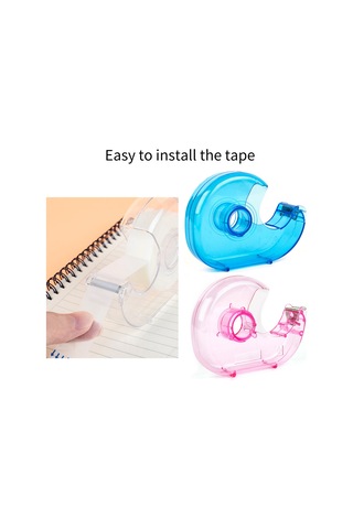 Yuntech01 Mavi Plastik Teyp Kesici - Hızlı Ve Pürüzsüz Kesim, 24mm'ye Kadar Uyumlu, Kompakt Ve Taşınabilir Ofis Gereci 1 Adet