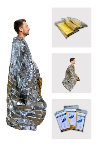 Akana Termal Battaniye X 5 Adet / Altın - Gümüş