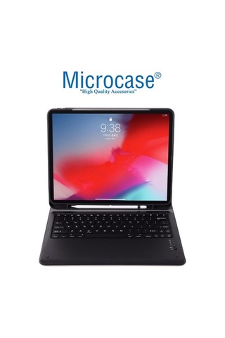 Apple Uyumlu iPad Pro 12.9 2020 - Pro 12.9 2018 Bluetooth Klavyeli Kılıf -Bkk1