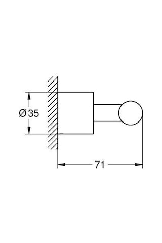 Grohe Atrio Bornoz Askısı - 40890dc0 Antrasit
