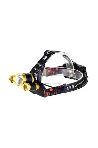 Ayarlanabilir T6 Led Far Ipx4 Su Geçirmez Kısılabilir Uzun Menzilli Projektör Siyah