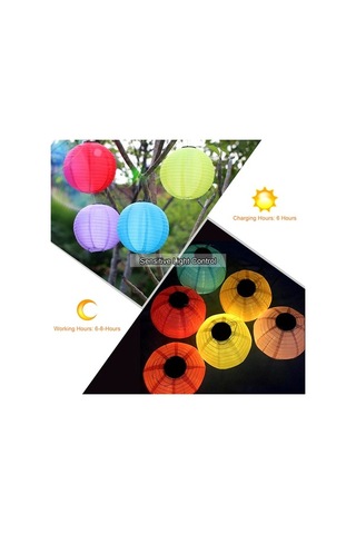 Tongxida Yeşil Güneş Enerjili Dış Fener, Ip65, 600mah Pil, 25cm, Yüksek Kullanım Sıklığı