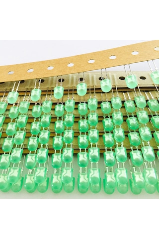 5Mm Oval Bacaklı Yeşil Led Diyot - Toyoda Gosei Marka - 2000 Adet