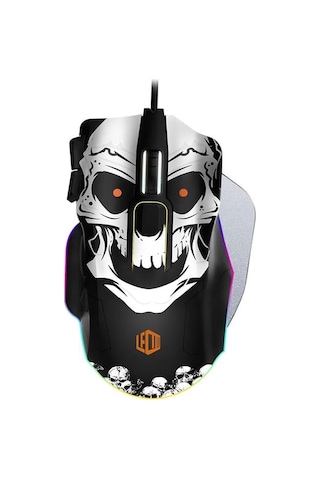 Lecoo Mg1102 8200 Dpı 10 Makro Tuşlu Kablolu Rgb Ledli Gaming Mouse + Mousepad