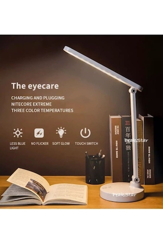 Şarjlı Dokunmatik 3 Kademeli 40 Ledli Masa Lambası