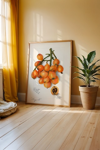 Modern Mutfak Estetiği Ahşap Çerçeveli Poster Tablo 83