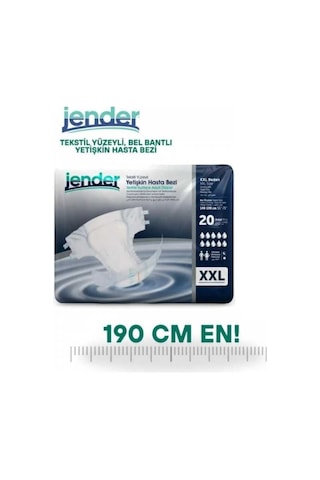 Jender Belbantlı Hasta Bezi 2xlarge Xxlarge Ekstra Xlarge 20 Li 6 Paket 2XL