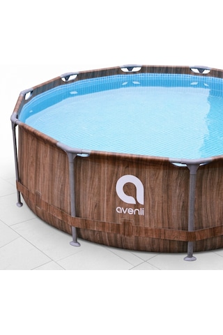 Ahşap Desenli Prefabrik Havuz 305 Cm X 76 Cm 12247v54 Jl614