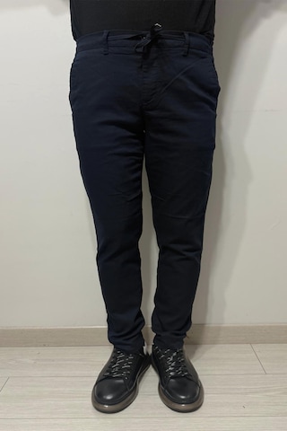 Hacker Denim Hacker Dmctekstil Erkek Y 1086 Yüksek Bel Normal Kesim Dar Paça Jogger Pantolon Lacivert