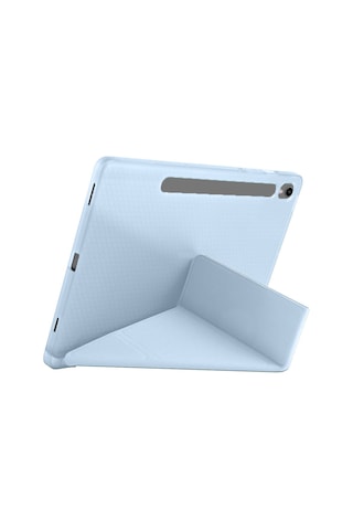 Samsung Galaxy Uyumlu Tab S10 Fe 11 Inc Sm-x520 Üçgen Katlanabilir Kalemlikli Yatay Dikey Standlı Kılıf Kapaklı Kılıf