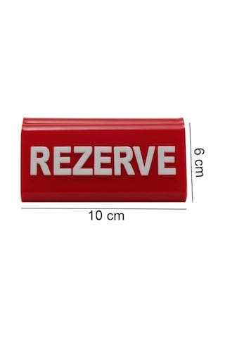 Rezerve Adisyonlu Kırmızı - Beyaz