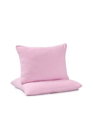 Penye Yastık Kılıfı 2'li 50x70 Fermuarlı % 100 Pamuk Fitted Kumaş 001