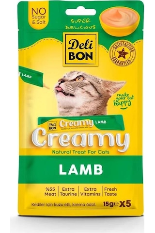 Delibon Creamy Ödül Maması Kuzulu 15gr 5li Paket