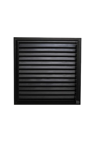 Siyah Alüminyum 50x50 Cm Menfez Banyo Havalandırma Menfezi