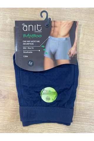 Anıt Erkek Likralı Nefes Alan Bambu Boxer Siyah