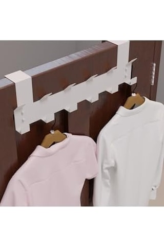 Metal Amerikan Kapı Arkası Beyaz Vidalı Askılık Organizer Askılık Ve Banyo Kapı Arkası Vidalı Askılık Siyah