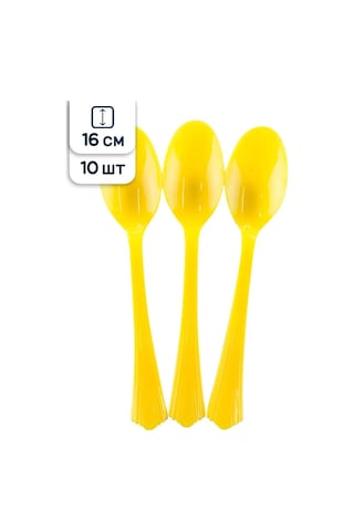 Riota Tek Kullanımlık Plastik Çatal Bıçak Takımı Kaşık 16 Cm 10 Adet 169673942 100 adet