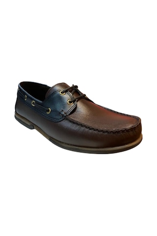 Riverland Y-03 Erkek Kahve-siyah Hakiki Deri Casual Ayakkabı Kahve Kahverengi