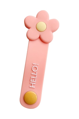 Xiyyadms Güçlü Silikon Kabloluk Düzenleyici - Mini Taşınabilir, Çiçek Desenli, Kulaklık/usb/data Kabloları İçin, Pembe