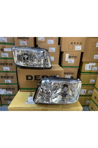 Vw Bora 1997-2004 Arası Depo Sağ Ve Sol Far Takım Sissiz Tip 1j5941017be / 1j5941018be