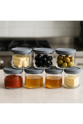 400 Cc Sade Plastik Kapaklı Kahvaltılık 90 X 70+400 Ml Beyaz