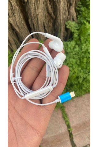 İphone 11 Uyumlu Tak Kullan Kablolu Silikonlu Kulaklık Lightning