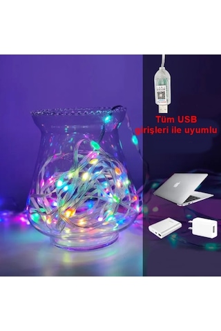 10m Rgb Usb Bluetooth Led Işık Yılbaşı Ağacı Işığı Dekor Lefi