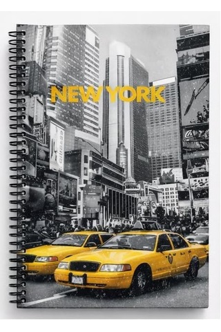 Krop Notebook Factory 17x24 100 Yp. Sert Kapak New York Şehir Temalı Defter
