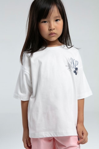 U.S. Polo Assn. Kız Çocuk Beyaz Şortlu Alt Üst Takım 50312453-VR013