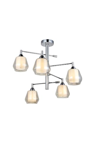 Palmela 5 Lı Krom Plafonyer 5xe27 Çok Renkli