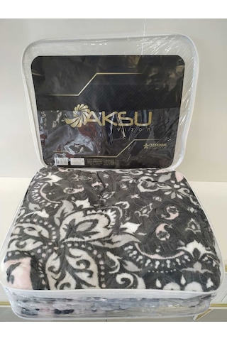 Aksu Battaniye Tek Kişilik Beyaz Beyaz