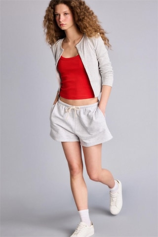 Defacto Standart Fıt Sweatshirt Kumaşı Şort G7956ax26hsgr256 Gri-gr256
