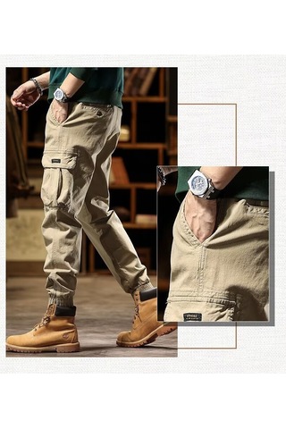 Erkek Retro Yıkanmış Paçalı Tulum Yeşil