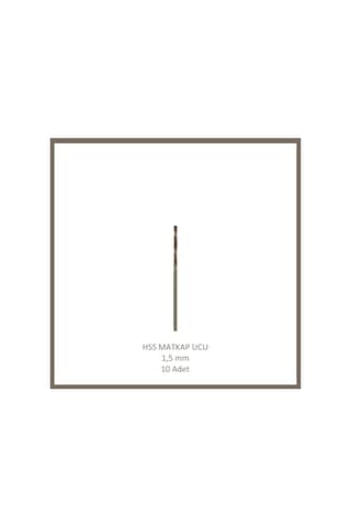 Hss Matkap Ucu 1,5 Mm, Metal, Ahşap, Plastik İçin 10 Adet