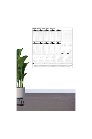Buffer Çarpım Tablosu Ezberleme Manyetik Duvar Stickerı 105 X 100 Cm Renkli