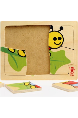 Tırtıl Ahşap Puzzle