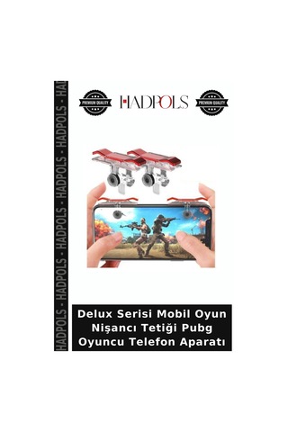Delux Serisi Mobil Oyun Nişancı Tetiği Pubg Oyuncu Telefon Aparatı