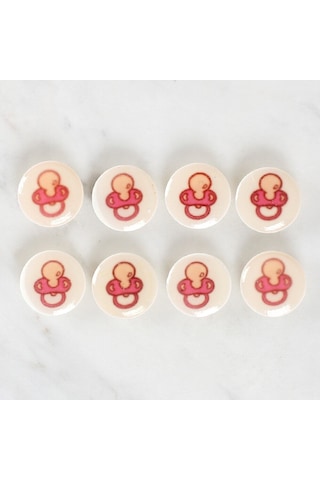 Loren Crafts 8'li Emzik Düğme - 1005