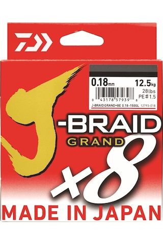 Daiwa J-braid Grand 8b Multicolor 300m İp Misina 0,16mm 0,16mm