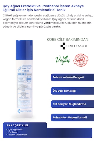 Centecassol Çay Ağacı Yaprağı Özlü Vegan Yatıştırıcı ve Onarıcı Tonik 150 ML