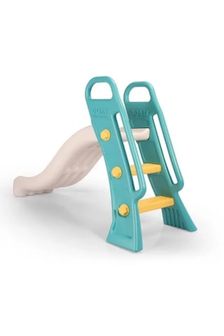 Dolu Küçük Kaydırak Yeşil Beyaz - Turkuaz