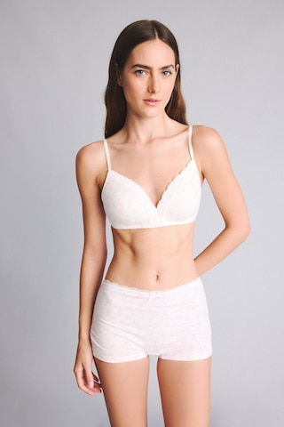Defacto Çiçek Desenli Dantel Detaylı Penye Açık Pembe Boxer H6474ax26sppn648 Pembe-pn648